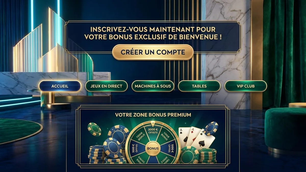 Inscription avec bonus